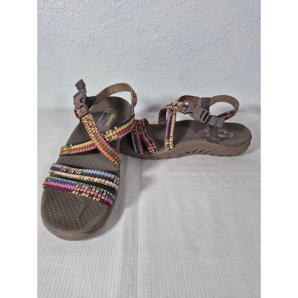 Skechers Outdoor Lifestyle Womens 8 Strappy Sandals Multi Color Hiking Brown